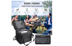 Portable Power Station 192Wh Lifepo4 Battery, Solar Generator with Storage Bag,