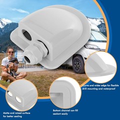 2 Pack IP68 Waterproof Solar Cable Entry Gland Restmo for RV Marine Boat