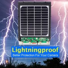 Trail Camera Solar Power Panel 8000Mah 3W Supporting 12V 9V 6V for All 3G 4G Hun