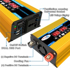 New 12V to 110V/220V Solar Panel System Battery Charge Controller 4000W Power