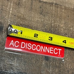 3/4″ x 4″ AC DISCONNECT Labels 03-323 Solar PV Sticker Pack of 10 USA