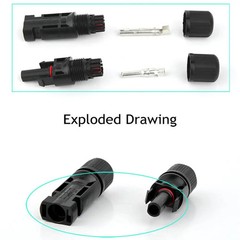 5 Pairs Lot Solar Connectors With 2pcs Spanner Waterproof Solar Panel Connector