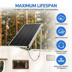 45″ Solar Panel Mount Brackets Adjustable Solar Panel Tilt Mount Brackets for…