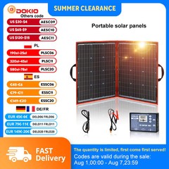 100W Mono 2 Piece Flexible Solar Panel Dokio Travel Camping Photovoltaic