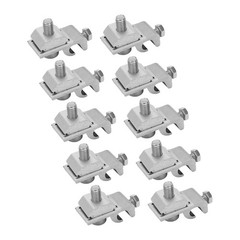 10Pcs Solar Mounting System Grounding Clip Lug Bracket Clamps Photovoltaic