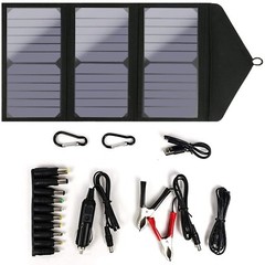 2USB 60W Solar Panel Kit Folding Power Bank Outdoor Camping Hiking Phone Charger