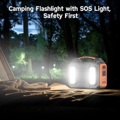 300W/100W Portable Power Station Solar Generator w/ AC DC USB LED for Camping RV