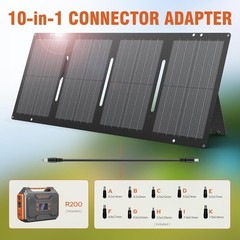 Portable 300W Power Station with 60W Solar Panel – Charge Smart Devices Anywhere