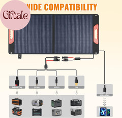 100W Foldable Solar Panel – Charger for Power Stations | Monocrystalline 23.5% H