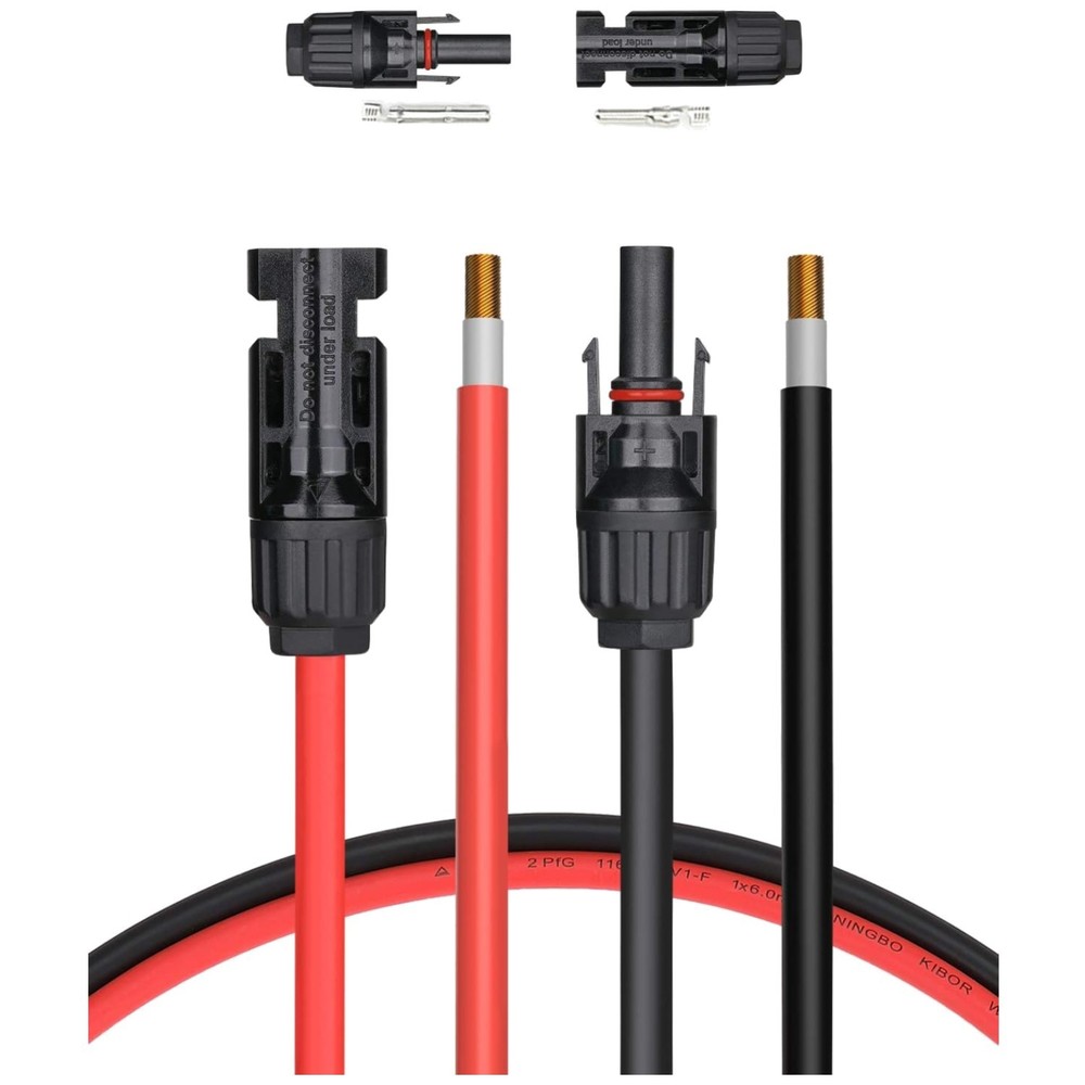 20ft 10AWG Solar Extension Cable + Connectors