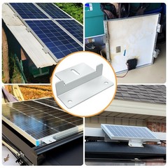 32 Solar Panel Z Brackets – Lightweight Aluminum, Corrosion-Resistant Mounting f