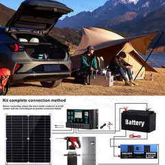 Solar Full 8000w 110/220V Inverter 300W Solar Panel Home 100A Controller Syst