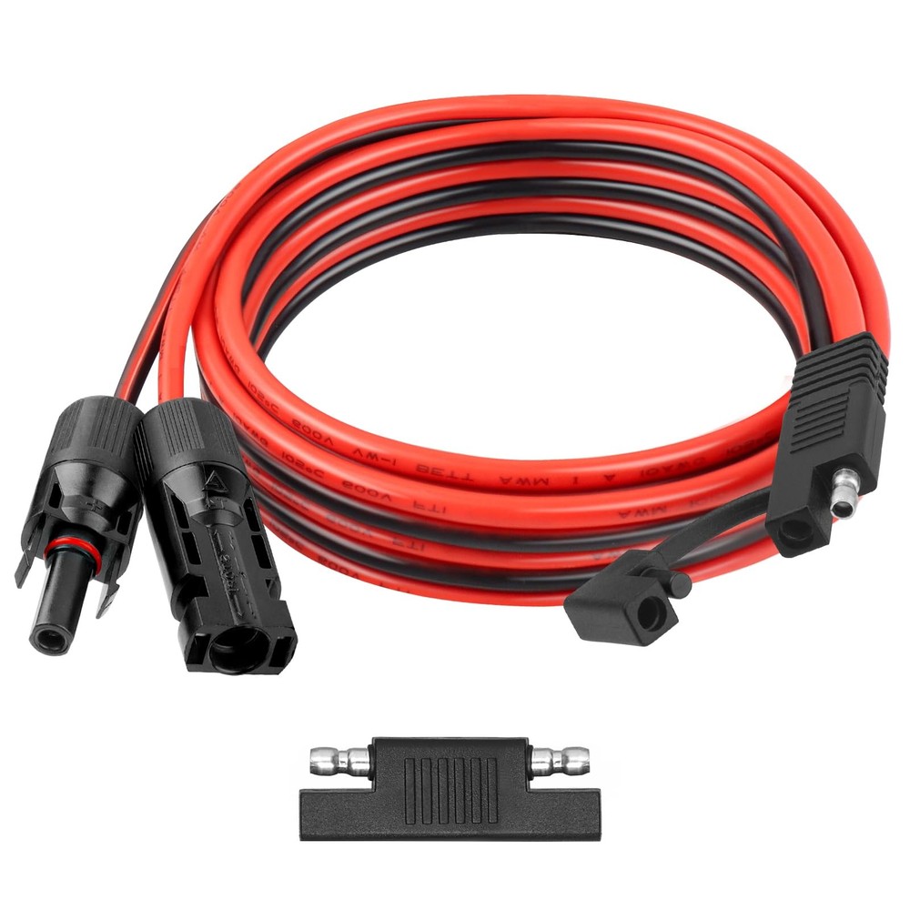 Kimbluth 10AWG Solar Panel SAE Adapter Cable 8FT SAE Plug Cable PV Solar