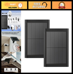 5W Solar Panel Charger for Security Cameras – 2 Pack, Mountable, Weatherproof