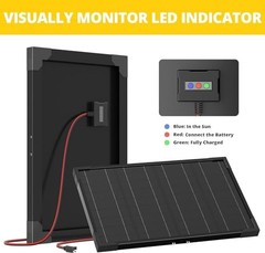 10W 12V Solar Battery Charger & Maintainer with Built-in MPPT Charge 10W Pro
