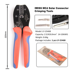Icrimp Solar PV Cable Crimping Tool for IWS4 Solar Connectors, Awg14-10,2.5/4/6M