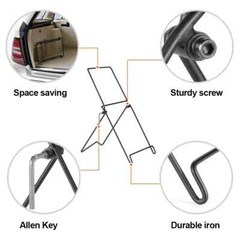 2PCS Solar Panel Stand Portable Folding Mounting Bracket Sturdy and Lightweight