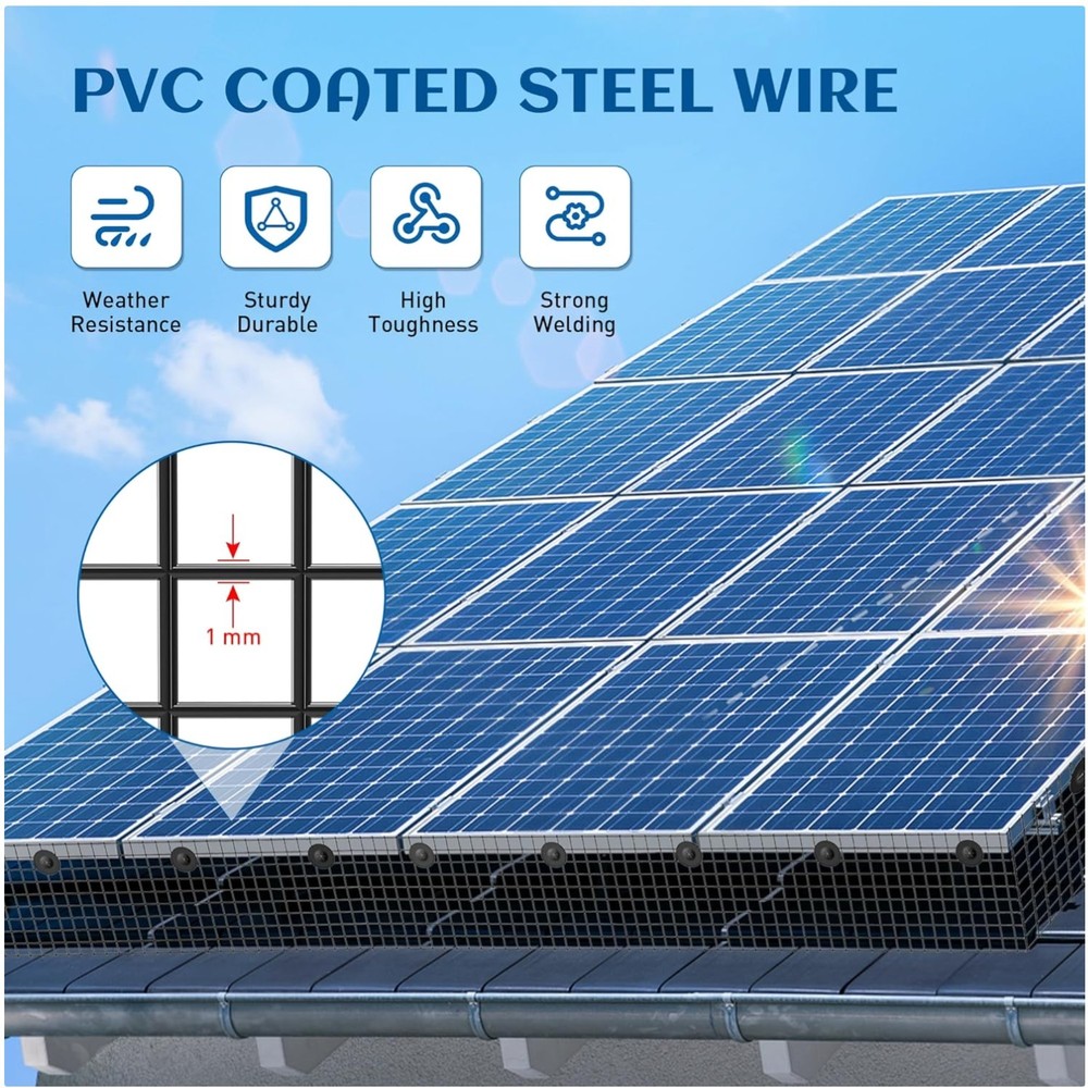 Squirrel & Bird Proof Solar Panel Wire | 8×100 ft Guard Roll