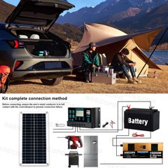 10000W Power Inverter Solar Generator With 200W Solar Panel Home Complete Set