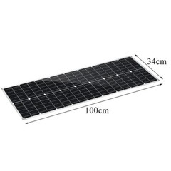 120W 18V / 5V PET Flexible Dual USB + DC Port Solar Panel