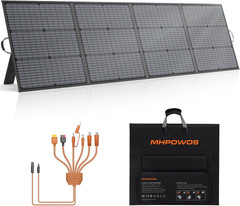 220W Portable Solar Panel Charger – Waterproof, Foldable for RV & Camping