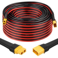 MOOKEERF 75FT XT60 Extension Cable – 10AWG with Male to Female Connector for …