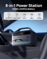 Emergency Solar Generator 300W 192Wh LiFePO4