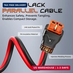 10FT 10AWG Solar to XT60i, 3 6 10 16 20 25FT Solar Panel Connector to XT60i-F Ad