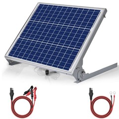 12V 50W Solar Battery Charger Maintainer, Built-in UltraSmart MPPT Controller…