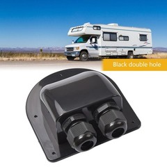Waterproof Dual Cable Entry Gland Wire Box Solar Panel Motorhome Camper Van Roof