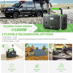 1000W 999Wh Portable Power Station Charger Generator RV LiFePO4 Backup Battery