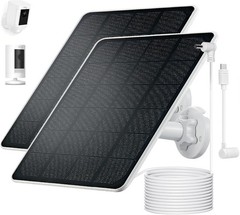 2Pack Ring Camera Solar Panel Charger, Compatible with Stick Up Cam, Stick Up Ca