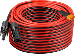 10AWG 75FT Solar to Xt60I Extension Cable 3 6 10 35 50 75 100FT Heavy Duty Adapt