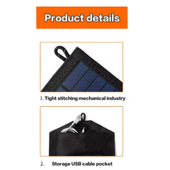 100W Foldable Solar Panel USB Charger Portable Camping Power Bank Charger