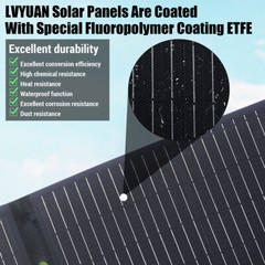 Portable Monocrystalline Solar Panel 200W 100W Foldable ETFE Solar Charger kit