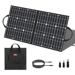 50W 18V Portable Solar Panel, FF FLASHFISH Foldable Solar Charger with 5V USB…
