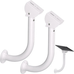 Universal 2 Pack Solar Panel Wall Mount Bracket – 30Cm L-Shape Mount with Adjust