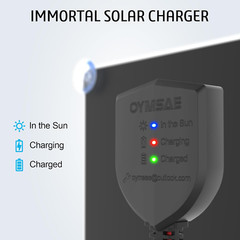 OYMSAE 5W 12V Solar Car Battery Charger Portable Waterproof Solar Power Battery