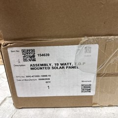Assembly 19 Watt TOP Mounted Solar Panel