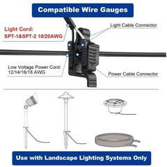 Low Voltage Wire Connectors – Landscape Light Connectors 12-18 Gauge UL Liste…