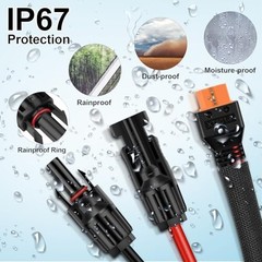 Solar Panel to XT60i Female Adapter Charging Cable for Solar Panels RV 6 Ft