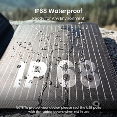 45W Dual Output Waterproof Solar Panel Charger – Ideal for Camping & Hiking