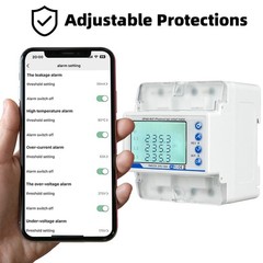 WiFi Energy Meter DIN35 Mm Rail Installation Flexible Energy Management