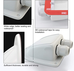 ABS Solar Double Cable Entry Gland for All Cable Types 2Mm² to 6Mm² for Solar Pa