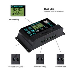 SOECOPO 10000W High-Efficiency Solar Kit Flexible Panels 100A Controller 12V