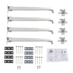 4 Packs Solar Panel RV Tilt Mount Brackets SetAdjustable Angle for Roof Install