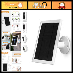5W Solar Panel for Ring Camera, IP65 Waterproof, Type-C Adapter, 10ft Charger Co