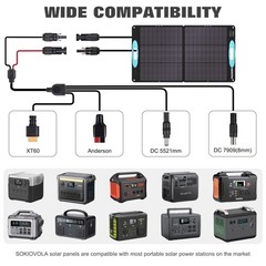 100W Foldable Solar Panel Charger – High Efficiency, Waterproof, Portable for Ca