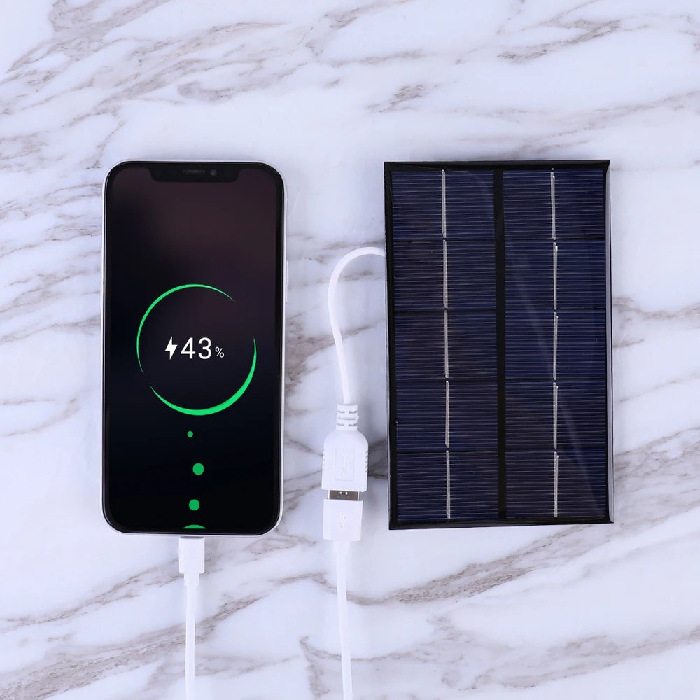 5W 5V Portable Solar Panel USB Solar Panel Charger in…