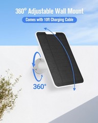 Solar Panel Charger for Arlo Pro 6/6 XL – 6V 5W, Weatherproof, USB-C, 9.8ft Cabl